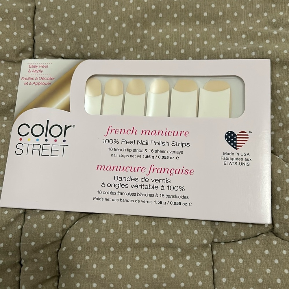 🍒 New! Colorstreet French Manicure City of Love Dry Nail Polish strips